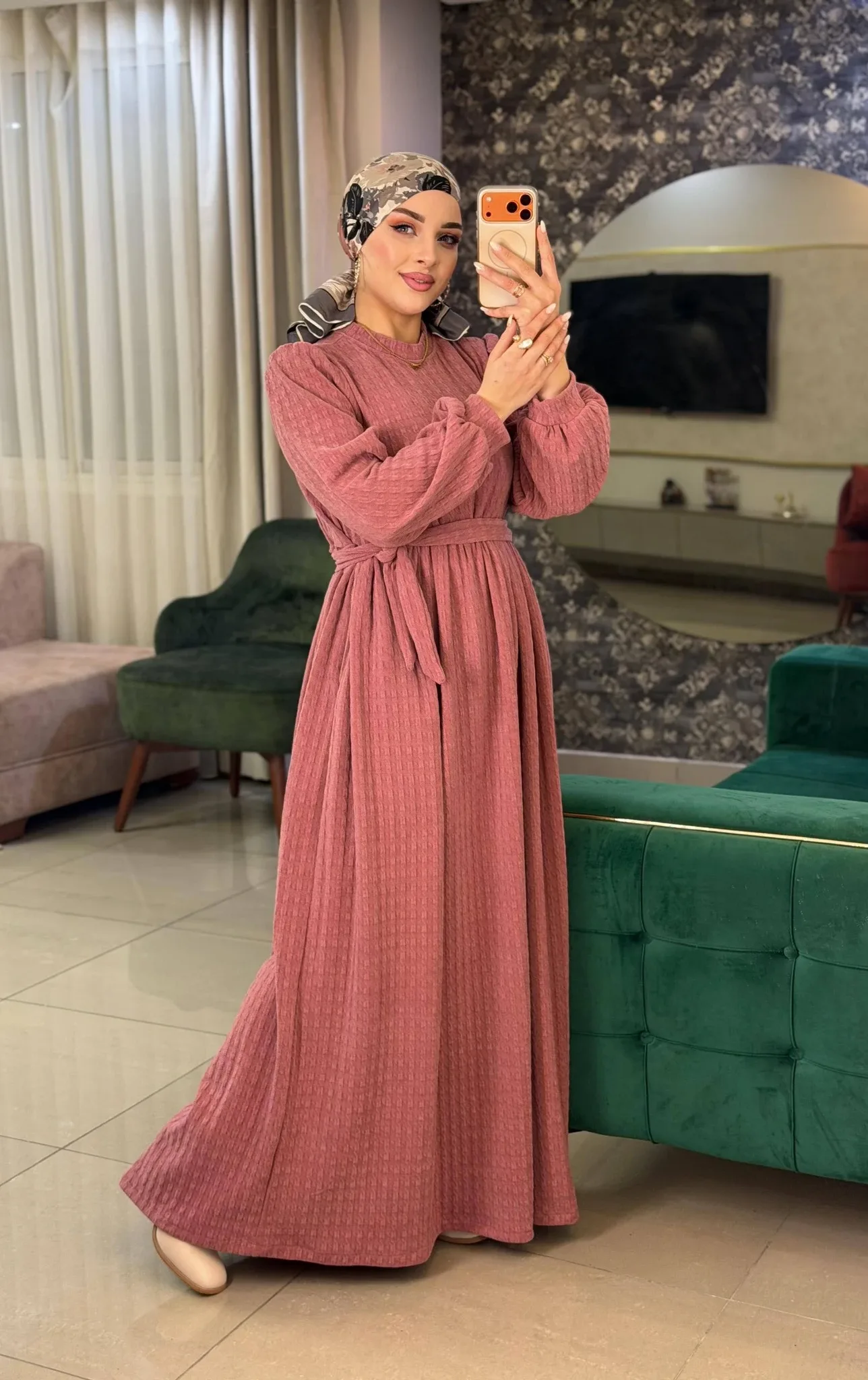 Robe Longue Rose Maxi